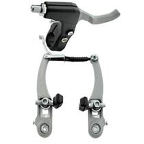 Jogo Freio V-Brake/Maçaneta Nylon Aço Yd-V09 110MM Cinza