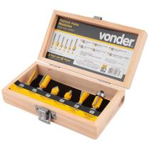 Jogo Fresa para Tupia Haste 6 mm 6 Unidades 5314060060 - VONDER