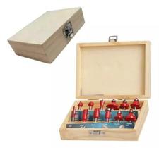 Jogo Fresas 6Mm D Tupia Manual Laminadora Makita E Maleta