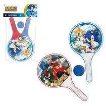Jogo Frescobol Kit Raquetes E Bolinha Sonic Esporte Infantil