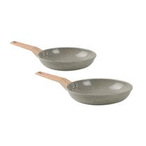 Jogo Frigideiras 18cm e 22cm Antiad. Marble Edition Cinza Dust Oster