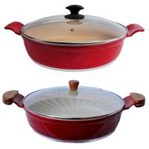 Jogo Frigideiras Antiaderente Marmorizado Javali 30cm N04 Jogo Frigideiras Antiaderente Marmorizado Javali 30cm N04