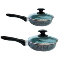 Jogo Frigideiras N04 Antiaderente Ceramica 16cm e 24cm Cabo Baquelite Javali Jogo Frigideiras N04 Antiaderente Ceramica 16cm e 24cm Cabo Baquelite Javali