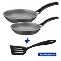 Jogo Frigideiras Tramontina Kit 2 Peças Teflon + Espátula