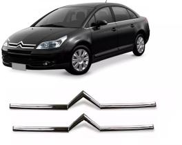 Jogo Friso Cromado Capo + Parachoque Citroen C4 2004 a 2011
