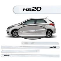 Jogo Friso Hatch Hyundai HB20 Branco Atlas 2020 até 2024