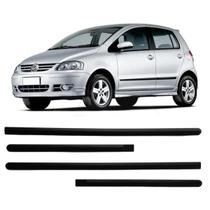Jogo Friso Lateral Borrachão Fox 2003 a 2009 4 Portas 4 Peças Preto Jogo Friso Lateral Borrachão Fox 2003 a 2009 4 Portas 4 Peças Preto