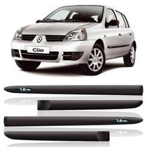 Jogo Friso Lateral Clio 2000 A 2011 4P Com Plaqueta 1.6 Jogo Friso Lateral Clio 2000 A 2011 4P Com Plaqueta 1.6