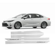 Jogo Friso Lateral Corolla Branco Polar Jogo Friso Lateral Corolla Branco Polar