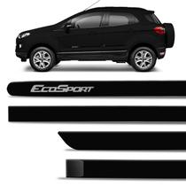 Jogo Friso Lateral Ecosport 2013 A 2019 Preto Ebony Cor Original Grafia Dupla Face