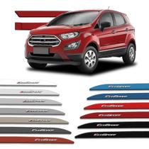 Jogo Friso Lateral Ecosport 2013 a 2021 com Grafia Cromada Alto Relevo