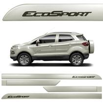 Jogo Friso Lateral Ecosport 2013 em diante Prata Riviera Facão