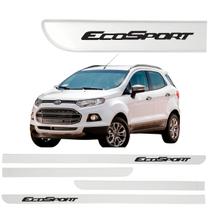 Jogo Friso Lateral Ecosport Branco Artico Ponta Faca Grafia