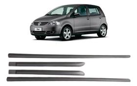 Jogo Friso Lateral Fox 2003 A 2010 4 Portas Preto - 100.29