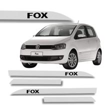 Jogo Friso Lateral Fox Branco Cristal Ponta de Faca Grafia
