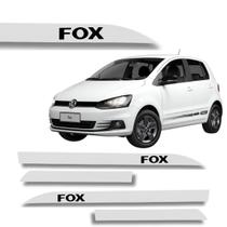 Jogo Friso Lateral Fox Branco Puro Ponta de Faca Grafia