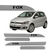 Jogo Friso Lateral Fox Prata Sargas Ponta de Faca Grafia