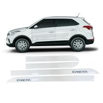 Jogo Friso Lateral Hyundai Creta 2017/2020 Branco Polar