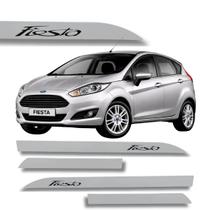 Jogo Friso Lateral New Fiesta Prata Dublin Ponta Faca Grafia