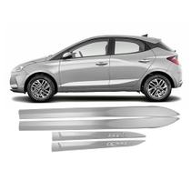 Jogo Friso Lateral Novo HB20 2020/2022 Prata Metal