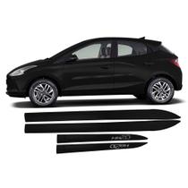 Jogo Friso Lateral Novo HB20 2020/2022 Preto Onix