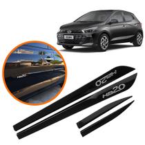 Jogo Friso Lateral Novo Hyundai HB20 2020/2025 Preto Onix