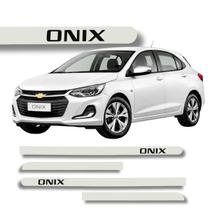 Jogo Friso Lateral Onix Branco Summit Ponta Redonda Grafia