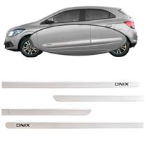 Jogo Friso Lateral Onix Branco Summit Ponta Redonda Grafia