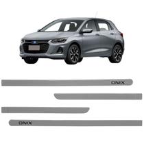 Jogo Friso Lateral Onix Prata Shark Ponta Redonda Grafia