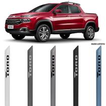 Jogo Friso Lateral Pintado Fiat Toro 2016 2017 2018 2019 2020 2021