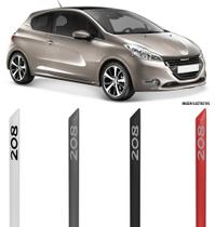 Jogo Friso Lateral Pintado Peugeot 208 2015 Em Diante