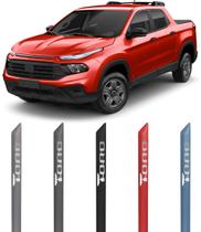 Jogo Friso Lateral Pintado Toro Escrita Cromada em Alto Relevo