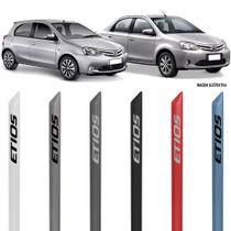 Jogo Friso Lateral Pintado Toyota Etios Hatch e Sedan 2012 Em Diante Jogo Friso Lateral Pintado Toyota Etios Hatch e Sedan 2012 Em Diante