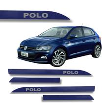 Jogo Friso Lateral Polo Azul Night Ponta de Faca com Grafia