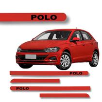Jogo Friso Lateral Polo Vermelho Sunset Ponta Redonda Grafia