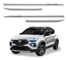 Jogo friso lateral slim pulse prata bari 4pcs 2711