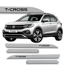 Jogo Friso Lateral T-cross 19 A 26 Cores Volks Ponta de Faca Cor:Prata Sargas