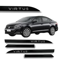 Jogo Friso Lateral Virtus Preto Ninja Ponta Faca Grafia VW