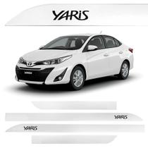 Jogo Friso Lateral Yaris Branco Polar