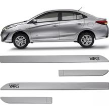 Jogo Friso Lateral Yaris Prata Premuim Jogo Friso Lateral Yaris Prata Premuim