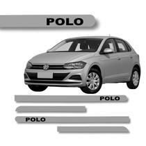 Jogo Friso Polo Prata Tungstenio Ponta Redonda Com Grafia