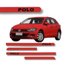 Jogo Friso Polo Vermelho Tornado Ponta Redonda Com Grafia