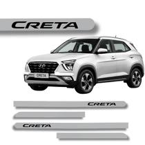 Jogo Friso Porta Hyundai Creta Ponta Redonda Grafia Cores