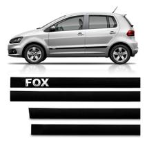 Jogo Friso Proteção Faixa Lateral Borrachão Personalizado Fox 4 Portas 2003 2004 2005 2006 2007 2008 2009 2010