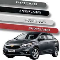 Jogo Friso Slim Lateral Chevrolet Prisma Escrita Cromada Cor:BRANCO SUMMIT