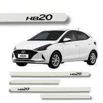 Jogo Friso Slim Lateral HB20 Hatch Sedan Ponta Redonda Cores