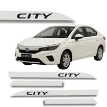 Jogo Friso Slim Lateral Honda City Original com Grafia Cores