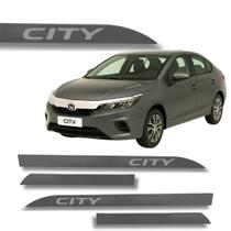 Jogo Friso Slim Lateral Honda City Original com Grafia Cores