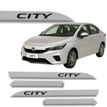 Jogo Friso Slim Lateral Honda City Original com Grafia Cores