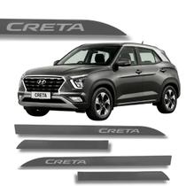 Jogo Friso Slim Lateral Hyundai Creta Original com Grafia Cores
